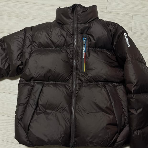 살로몬 컨투어 다운 자켓 W_LC2581200 초콜렛