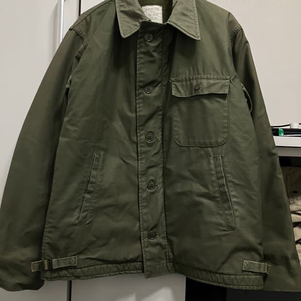 80s 미해군 A-2 덱자켓