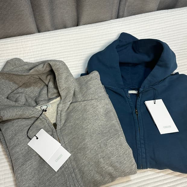 아프레쎄 라이트웨이트 후드집업 블루/그레이 2,3사이즈