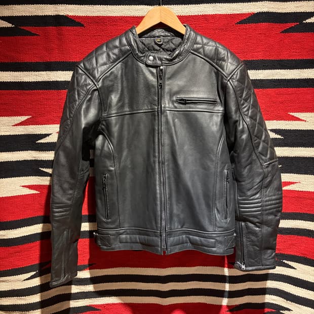 Cow leather biker jacket 