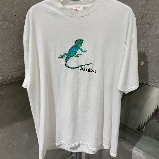 90s 헤인즈 더블 스티치 티셔츠