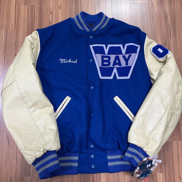 90s 할로웨이 Holloway 바시티 자켓 L(Made in USA)