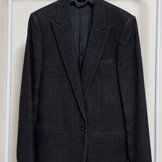 Dior Homme 05aw 원 버튼 울 도트 블레이저 46