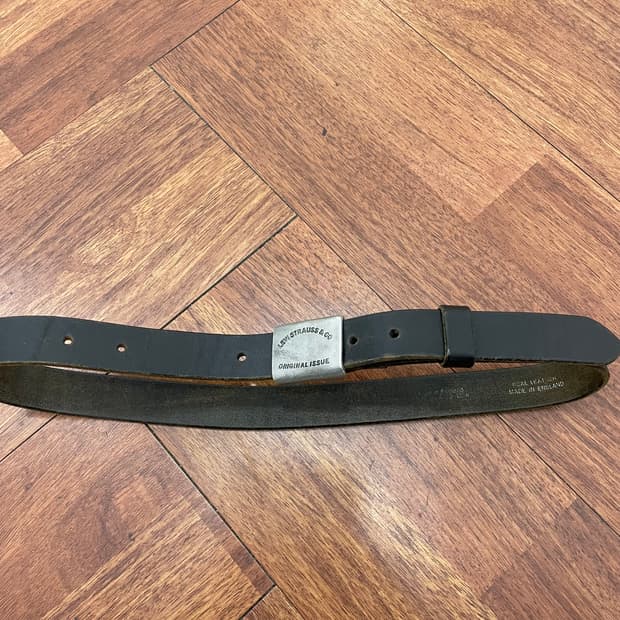 리바이스 빈티지 가죽 벨트