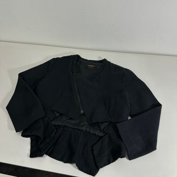 XXS 디젤 DIESEL BLACK GOLD 논카라 크롭자켓