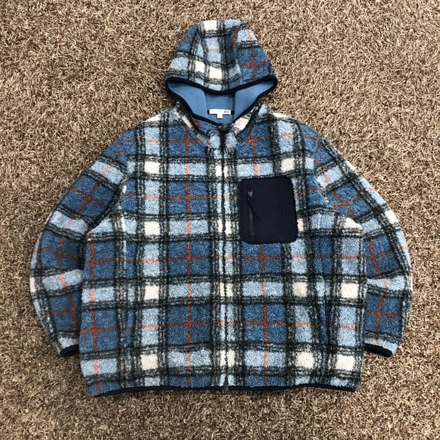 JW앤더슨 X 유니클로 플리스 후드집업 자켓