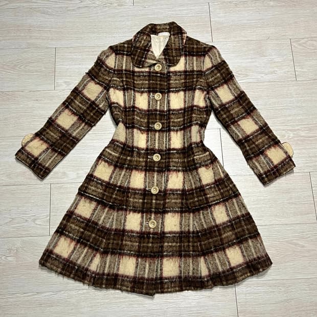 빈티지 갸루 롱코트🍮