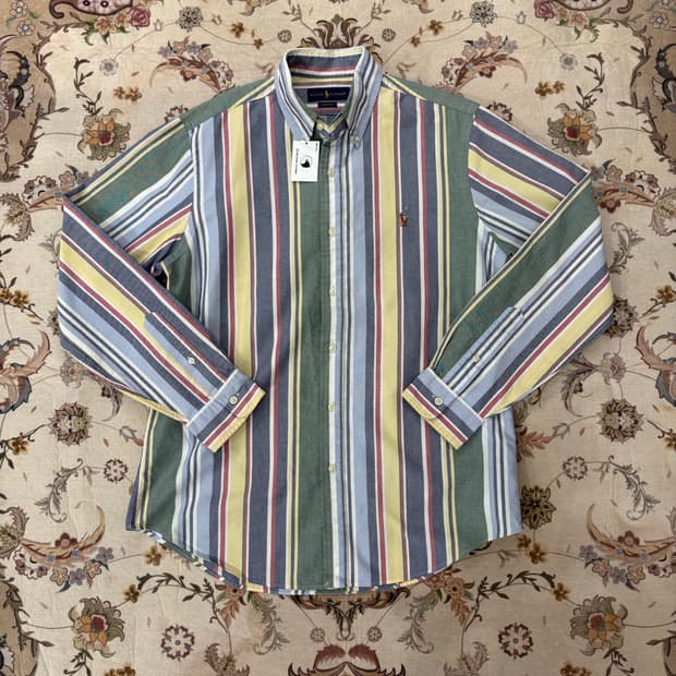 폴로랄프로렌 멀티컬러 포니로고 긴팔셔츠