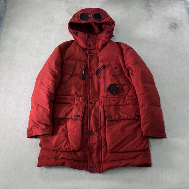 100 CP컴퍼니 14FW 고글 덕다운 패딩