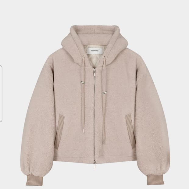 [새상품] 키시닝 홍영기 뽀글이 후드집업 fluffy