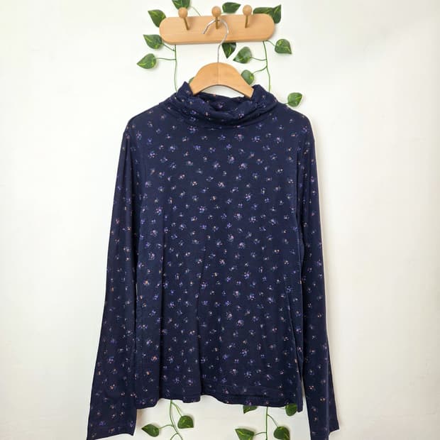 잔꽃 목폴라 슬리브