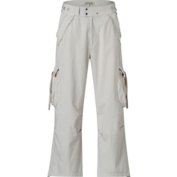 COYSEIO RAW EDGE POCKET PANTS GREY