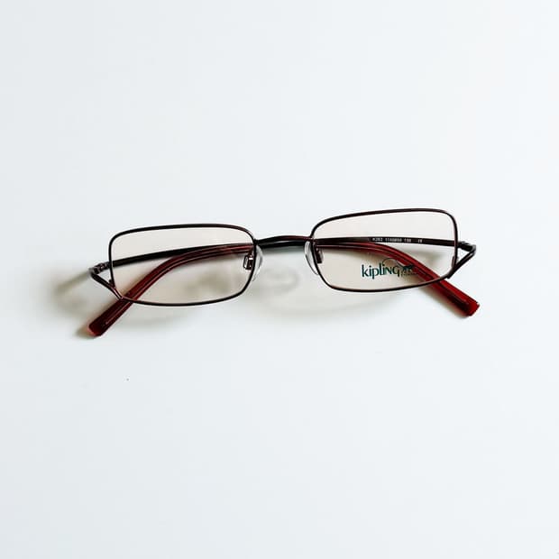 KIPLING 언더림 스퀘어 메탈 프레임 빈티지 안경