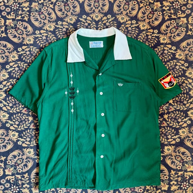 휴스턴 레이온 볼링셔츠