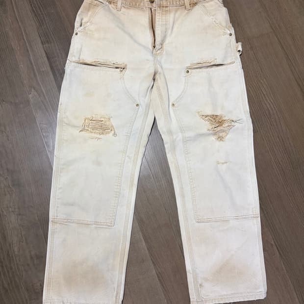 OG 칼하트 B136 더블니 BRN 칼하트 썩블니