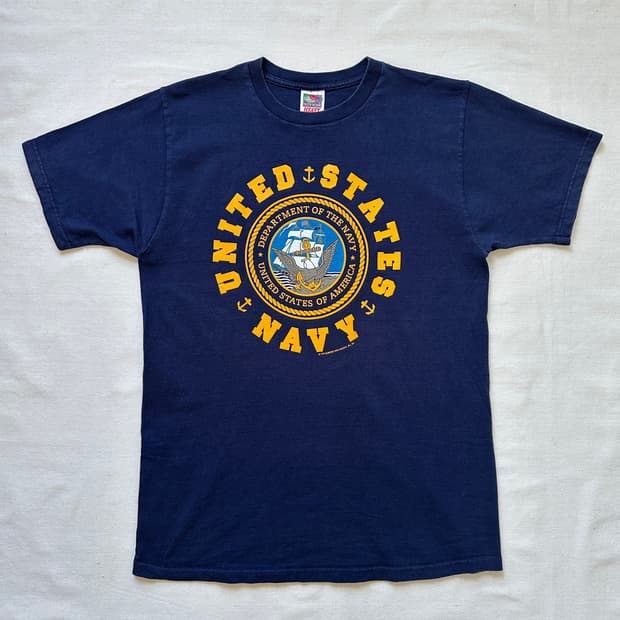 US NAVY 미해군 Fruit of the loom 반팔 티셔츠 M