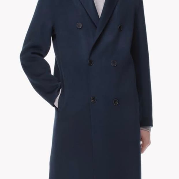 타임 옴므 더블 체스터 코트 