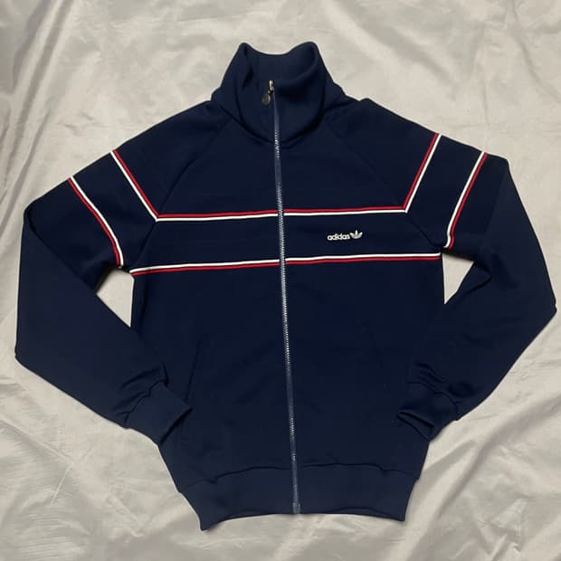70s 아디다스 네이비 트랙탑 져지 서독 데상트