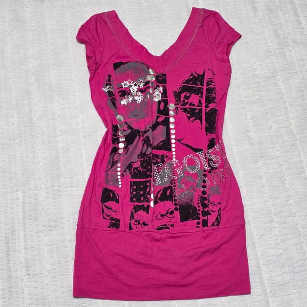 에고이스트 빈티지 y2k 00s90s 섹시오네갸루 브이넥 롱슬리브원피스