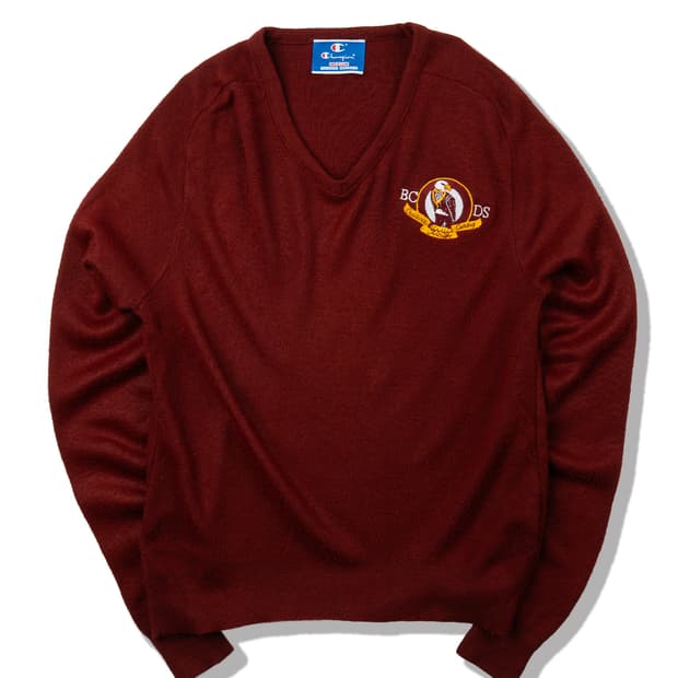 (100) 80's 챔피언 USA Made 브이넥 스웨터