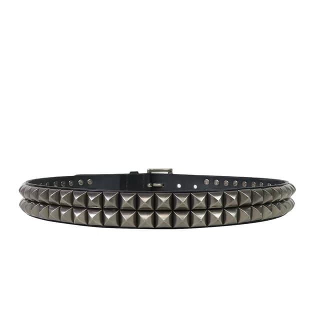 Vintage Grid Stud Belt