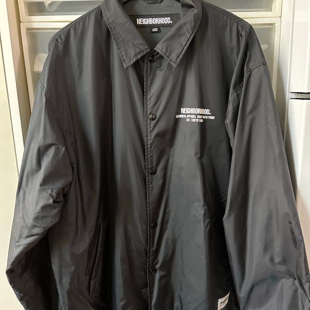 네이버후드 블랙 코치 자켓 L