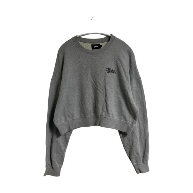 스투시 크롭 맨투맨