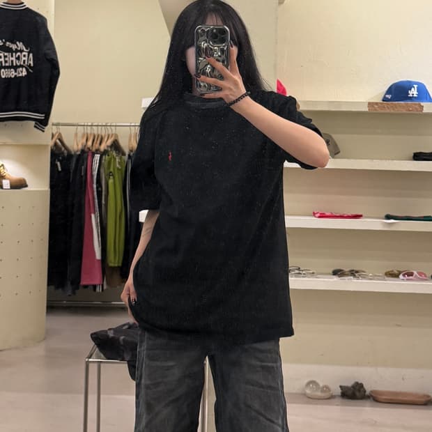 폴로랄프로렌 시그니처 레드 포니 반팔 티셔츠 U1381