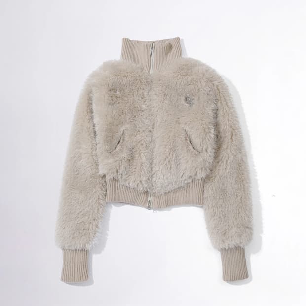 [M] 스컬프터 퍼자켓 페일그레이