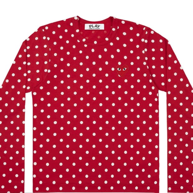 Comme des Garcons 레드 도트 롱슬리브