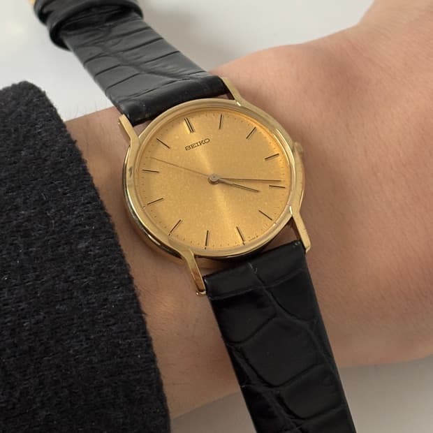 1980년대 Chariot 골드 쿼츠 남성