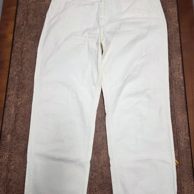 무신사스탠다드 백 사틴 오피서 팬츠 크림 36