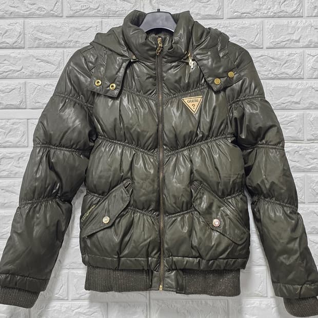 택포_ 게스 Guess 패딩 다운 숏패딩 S