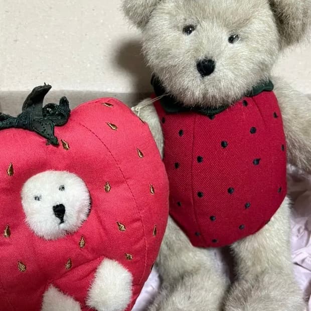 보이즈베어 딸기 곰인형 세트