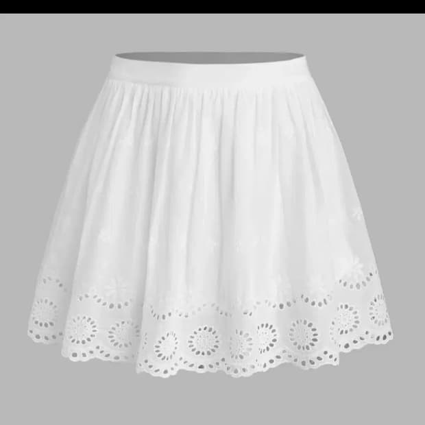 택달림)cider 샵사이다 펀칭 레이스 속바지 치마