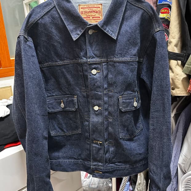 아웃스탠딩 셀비지 데님 자켓 M 사이즈