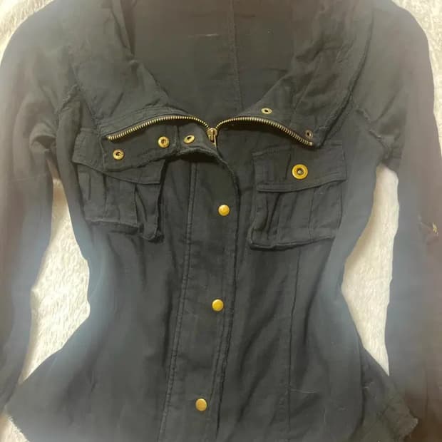 빈티지 펑크 블랙 자켓 펑투케 y2k clum 고스 미사깔