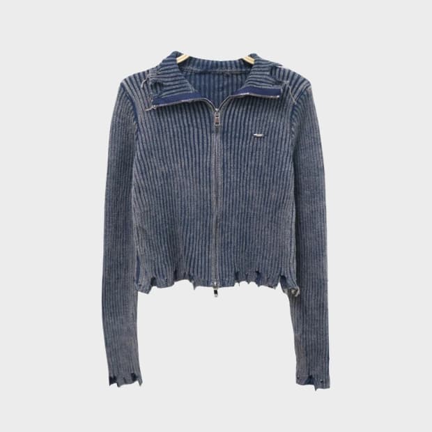 ATTITUDE 데미지 집업 67229