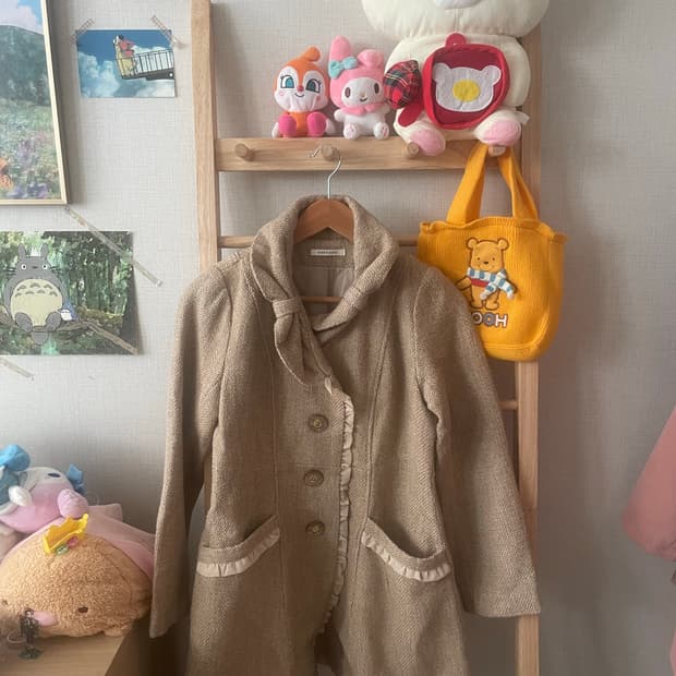 모리걸 빈티지 엑시즈팜 리본 레이스 코트🎀