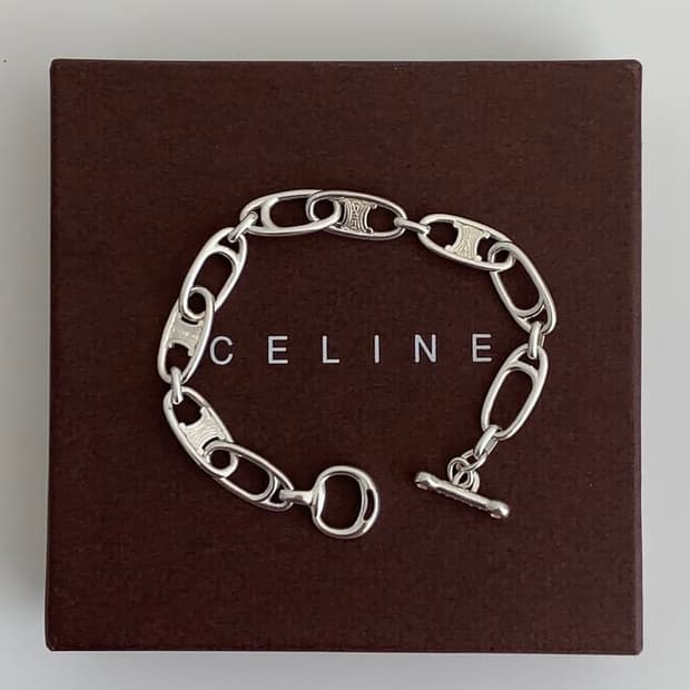 셀린느 정품 925 토글 체인 팔찌