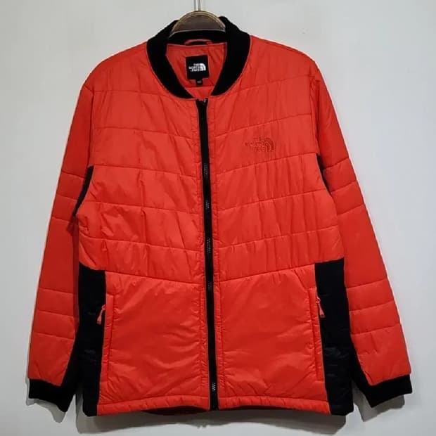 (100) 노스페이스 경량패딩 점퍼 배색 아웃도어 등산자켓 