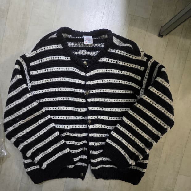 stu 스트라이프 가디건 M
