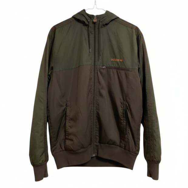 아디다스 베켄바우어 바람막이 빈티지/초코나무숲 맛 집업/브라운 카키