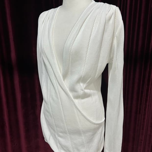 VALENTINO GARAVANI v neck wrap knit