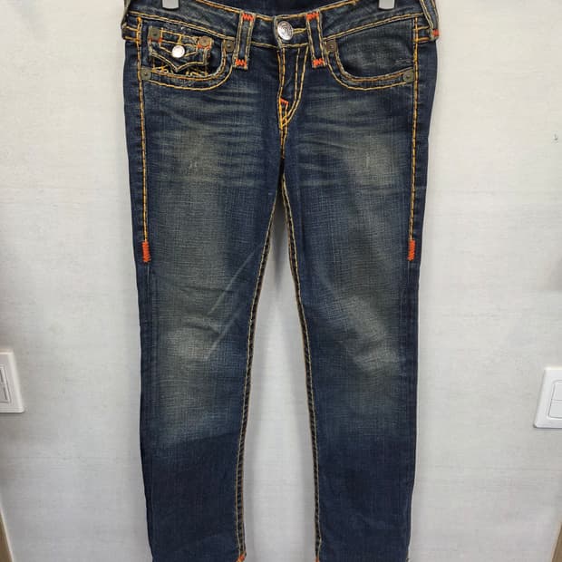 트루릴리전 스티치 데님팬츠 28