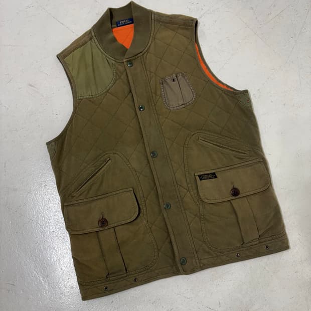 Polo RalphLauren olive hunting vest 