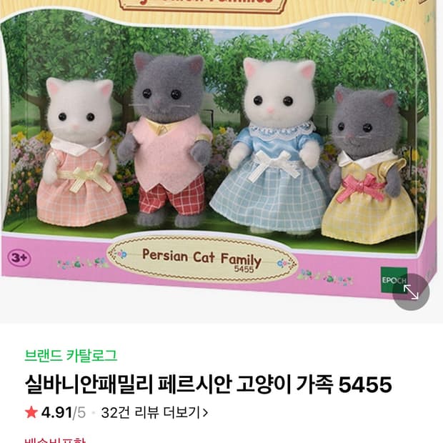 실바니안패밀리 페르시안 고양이 가족