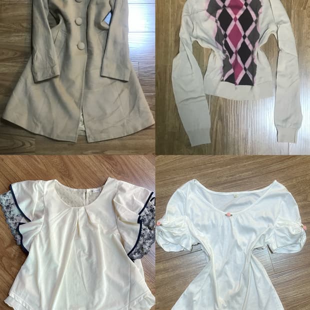 빈티지 브라운 라떼 코트 티셔츠 히메갸루 로걀 라떼 공겜여주 모리걸 고스