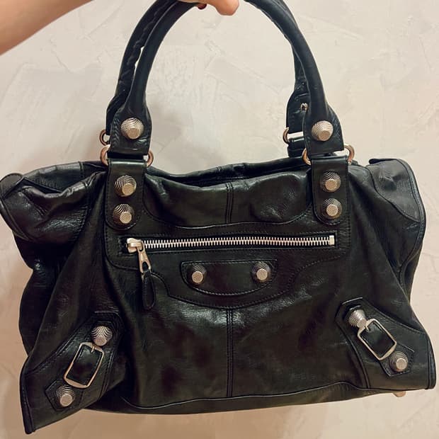 발렌시아가 Balenciaga자이언트 워크 백 블랙