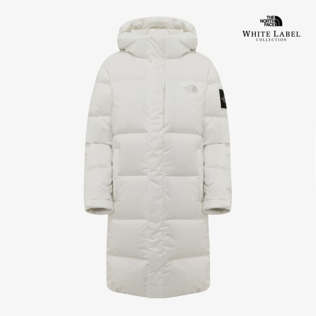 노스페이스 화이트라벨 롱패딩 아이보리(백화점)